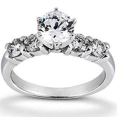 0.60 ct. Round Cut Prong Set Diamond Engagement Ring