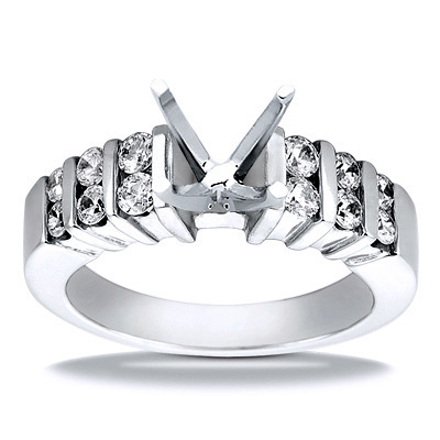 Bar Set Diamond Engagement Ring (0.48 t.c.w.)