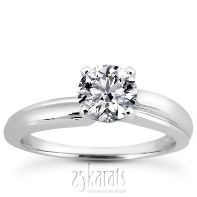 Elegant Solitaire Diamond Engagement Ring