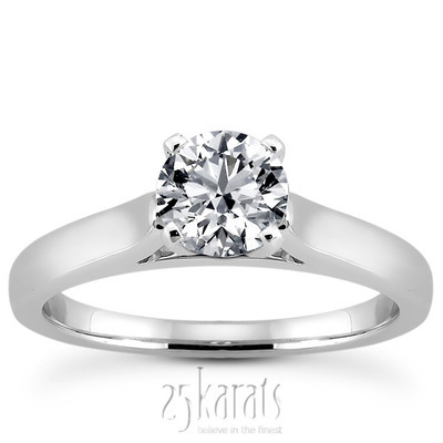 Timeless Solitaire Diamond Engagement Ring