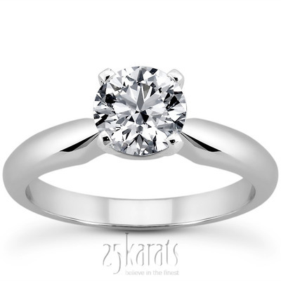 Elegant Solitaire Diamond Engagement Ring