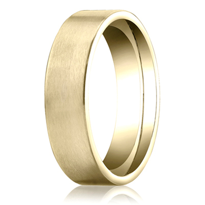 Benchmark 6mm Comfort-Fit Satin-Finished Carved Design Band