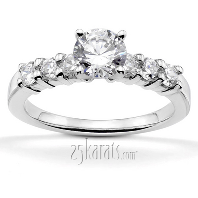 Shared Prong Closed Basket Diamond Engagement Ring (0.30 ct. tw.)