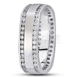 Square Diamond Wedding Band