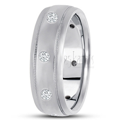 Modern Diamond Wedding Band