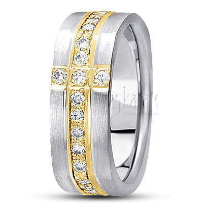 Square Diamond Wedding Band