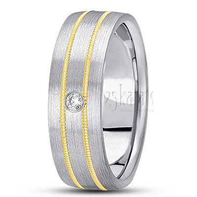 Milgrain Diamond Wedding Ring 