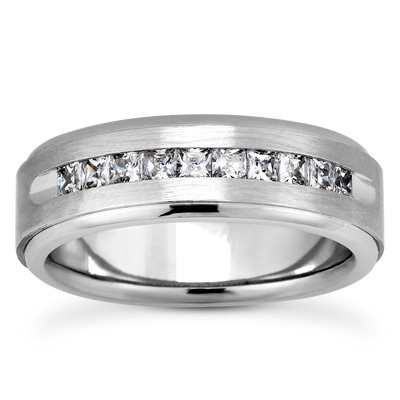 Channel Set Diamond Wedding Ring