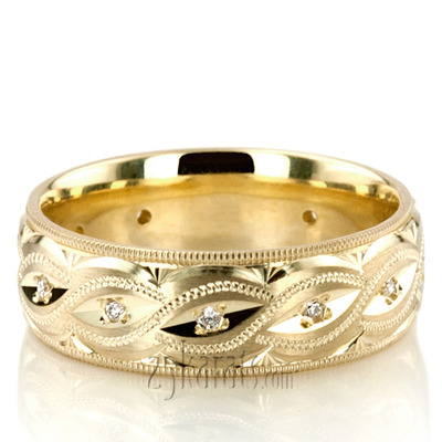 Elaborate Diamond Wedding Band