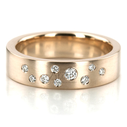 Milky Way Brilliant Cut Diamond Wedding Band 