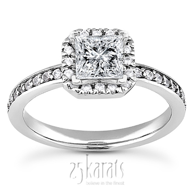 Diamond Halo Engagement Ring (0.28 ct.tw)