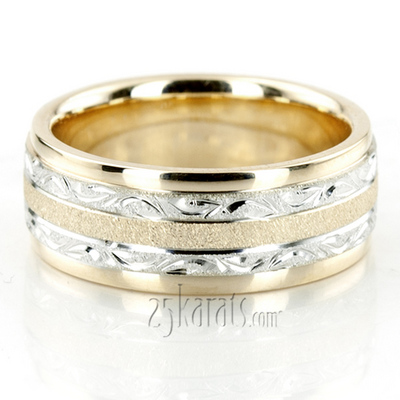 Exclusive Floral Design Wedding Band