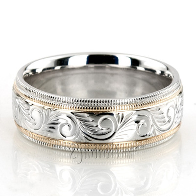 Bestseller Hand Engraved Fancy Wedding Band 