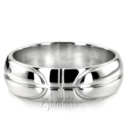 Basketball Design Wedding Band