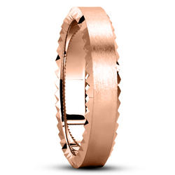 Zigzag Edge Fancy Wedding Band 