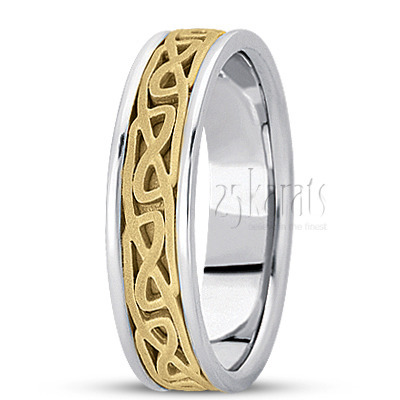 Chain Design Celtic Wedding Band 