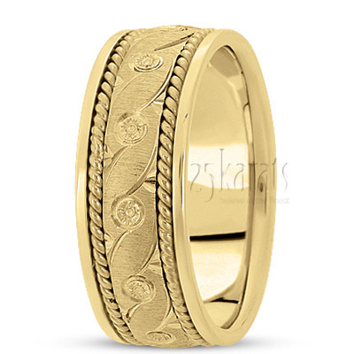 Exquisite Hand Braided Wedding Band 