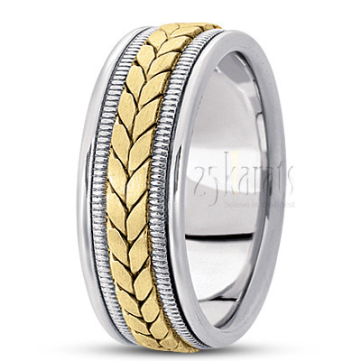 Exclusive Flat Center Handmade Wedding Ring 