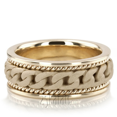 Hand Braided Wedding Band 