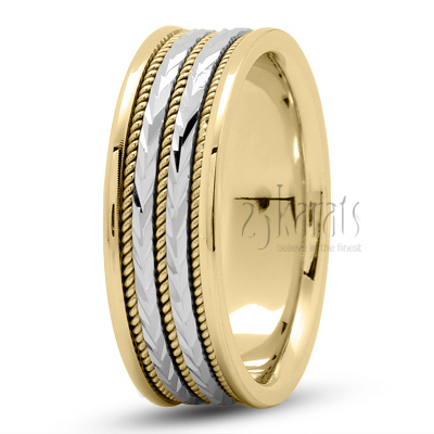 Triple-Braided Handmade Wedding Band