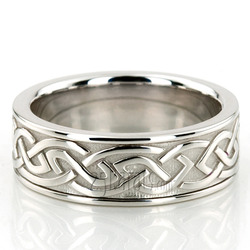 Elegant Celtic Handcrafted Wedding Band