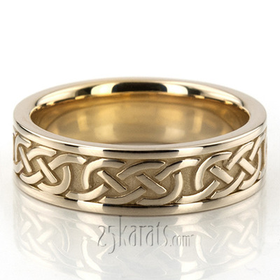 Handcrafted Celtic Wedding Ring 