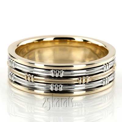 Elegant Modern Handcrafted Wedding Band 