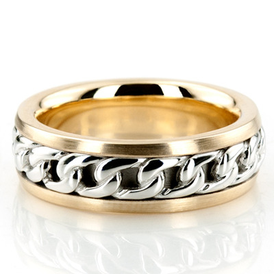 Gorgeous Chain Braid Handmade Wedding Band