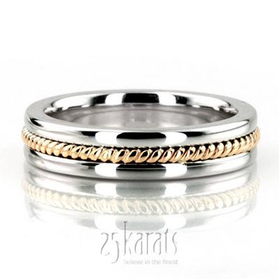 Single Braid Handcrafted Wedding Ring