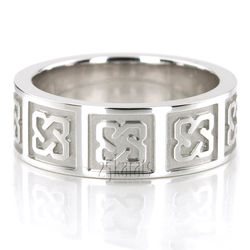 Celtic Fire Inspired Design Wedding Band