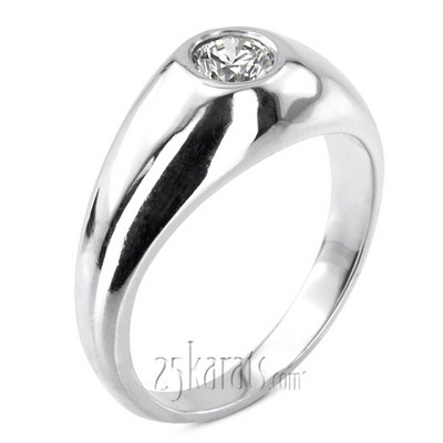 0.50 ct. Solitaire Diamond Men's Ring