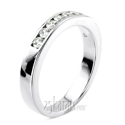 0.35 ct. Round Cut Channel Set Man Diamond Ring