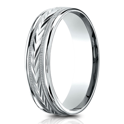 Light Comfort Harvest of Love Round Edge Carved Design Band